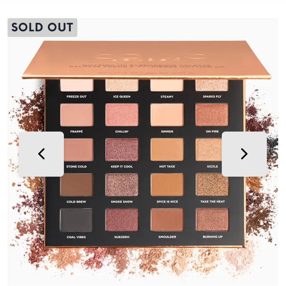 Iconic London hotting up eyeshadow palette new, never opened